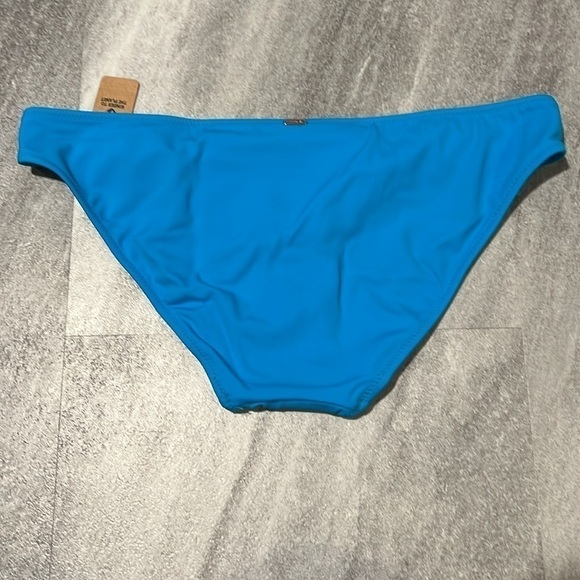 Bright blue Ruched-Front Bikini Bottom size medium - Picture 6 of 8